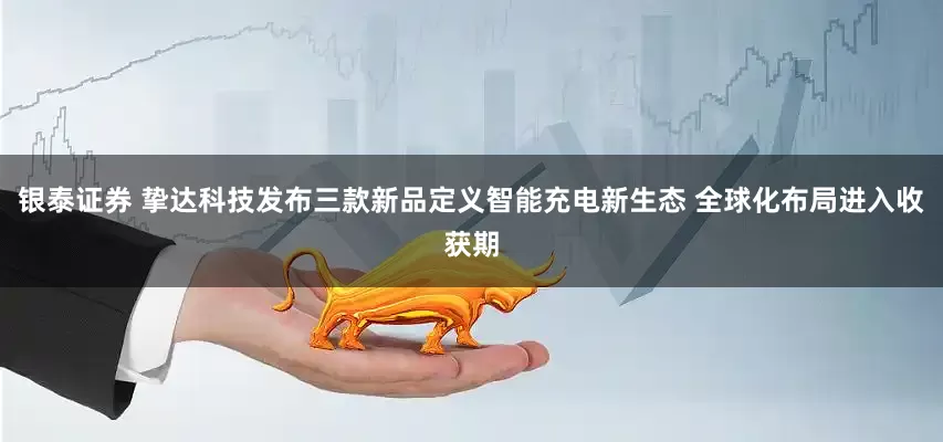 银泰证券 挚达科技发布三款新品定义智能充电新生态 全球化布局进入收获期