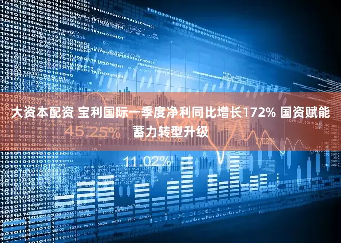 大资本配资 宝利国际一季度净利同比增长172% 国资赋能蓄力转型升级